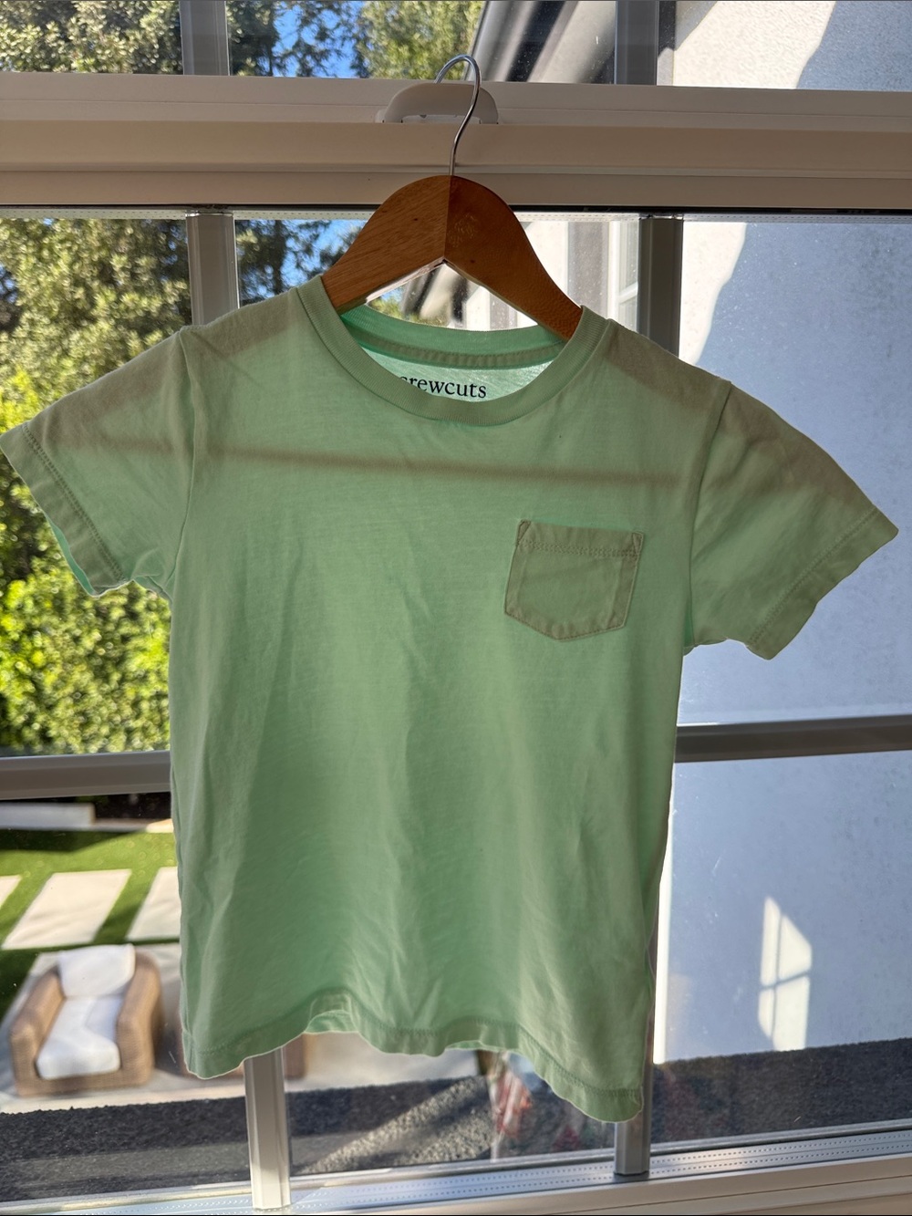 Crewcuts Mint Green Short Sleeve Pocket Tee